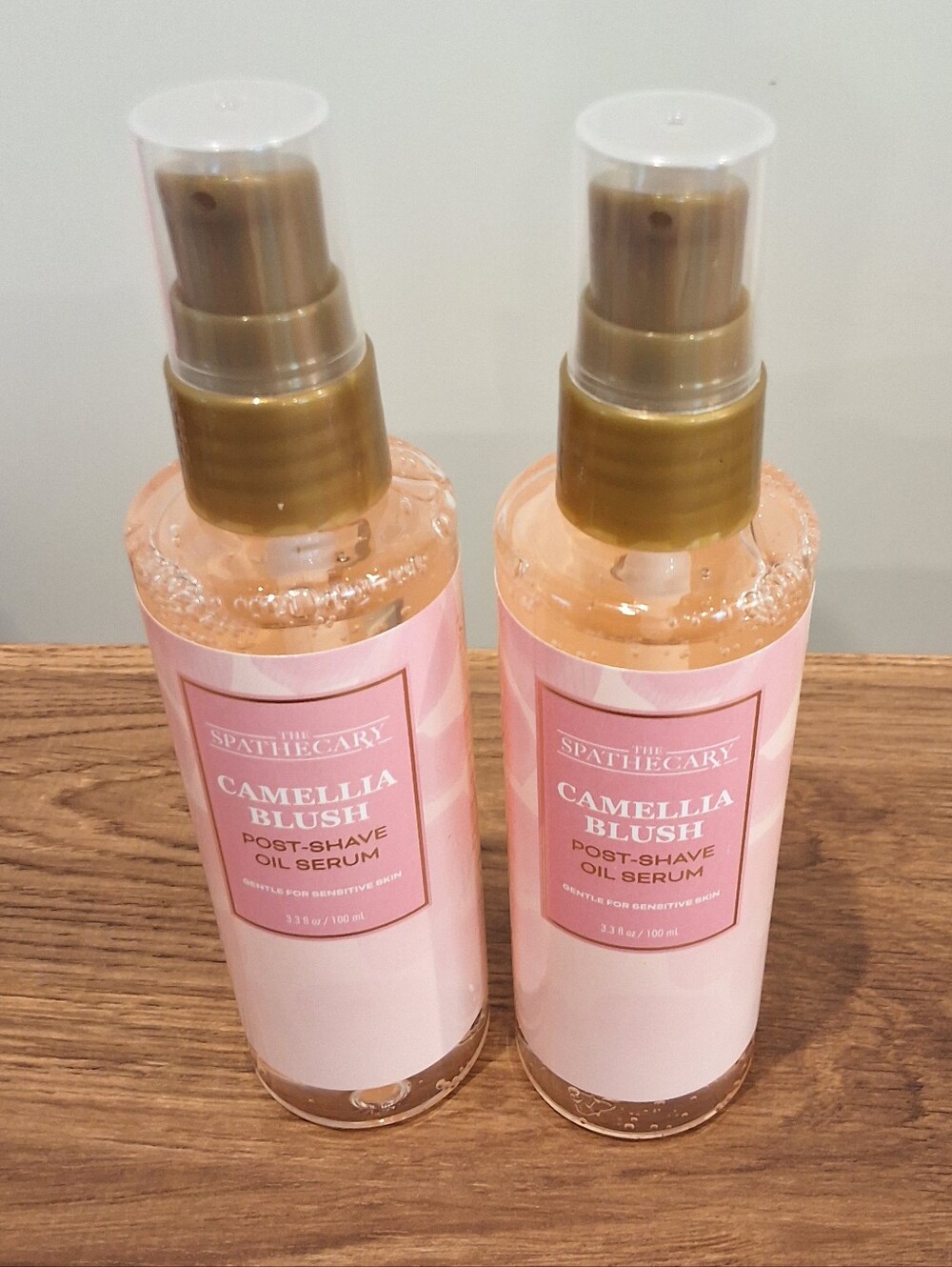 The Spathecary Camellia Blush Post Shave Oil Serums Sensitive Skin, Bundle Of 2